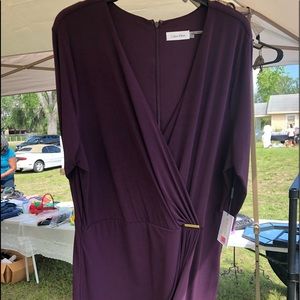 Rich purple Calvin Klein dress
